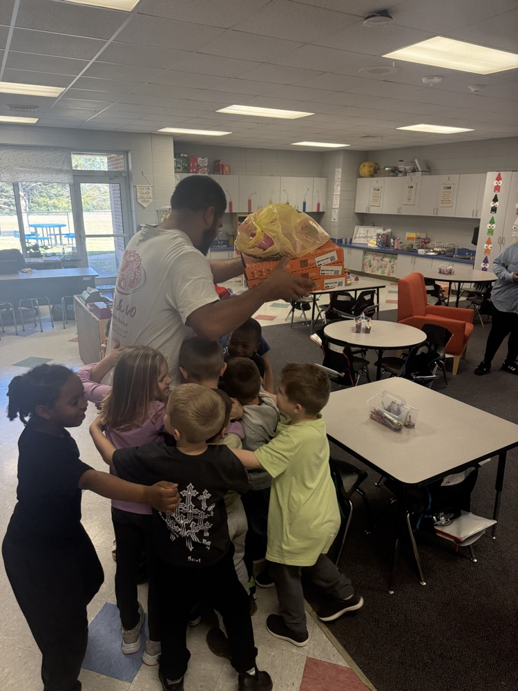 In class bridal shower and pizza party today