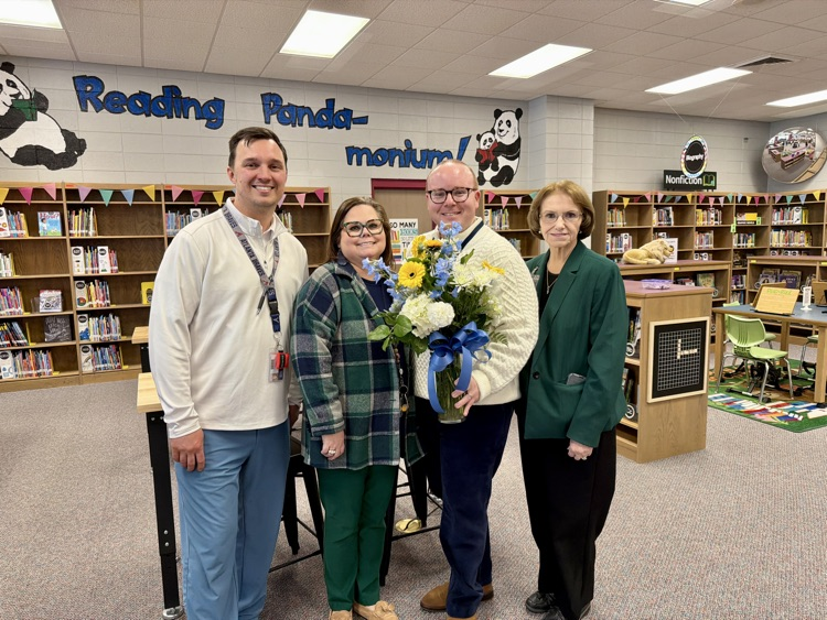 teacher of the year and admin team
