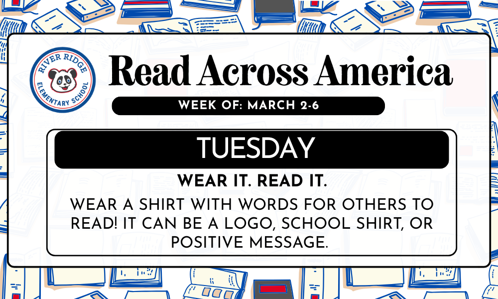 tuesday is wear it read it day