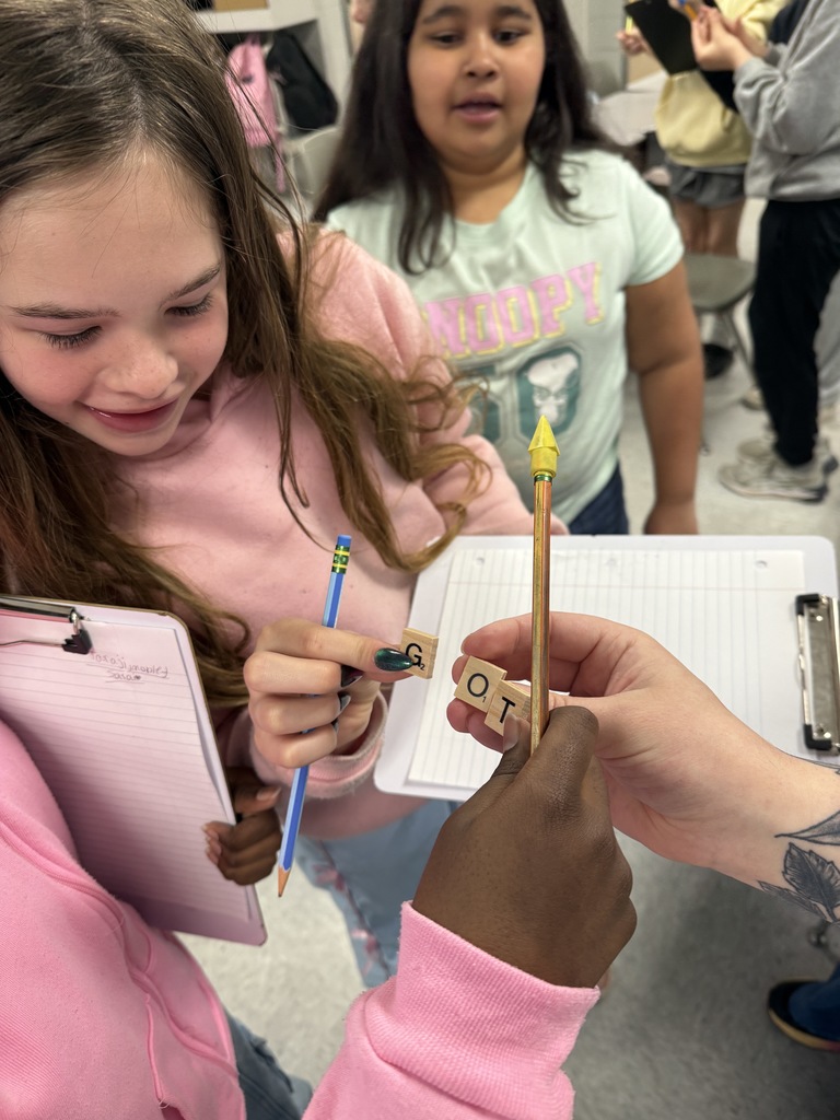 Mrs. Dunlap’s class enjoyed Read Across America week by building words with scrabble letters. Each student was given one letter and had to find friends with other letters to build words! 
