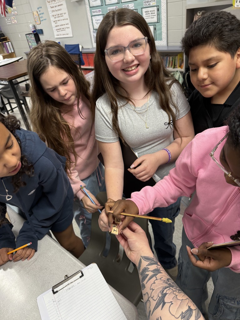 Mrs. Dunlap’s class enjoyed Read Across America week by building words with scrabble letters. Each student was given one letter and had to find friends with other letters to build words! 