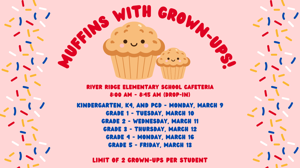reminder of schedule for muffins