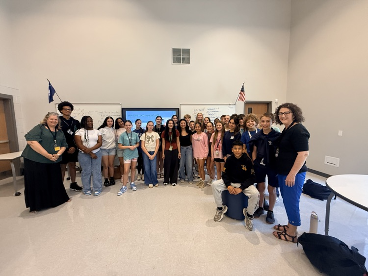 Olivia speaking to student council