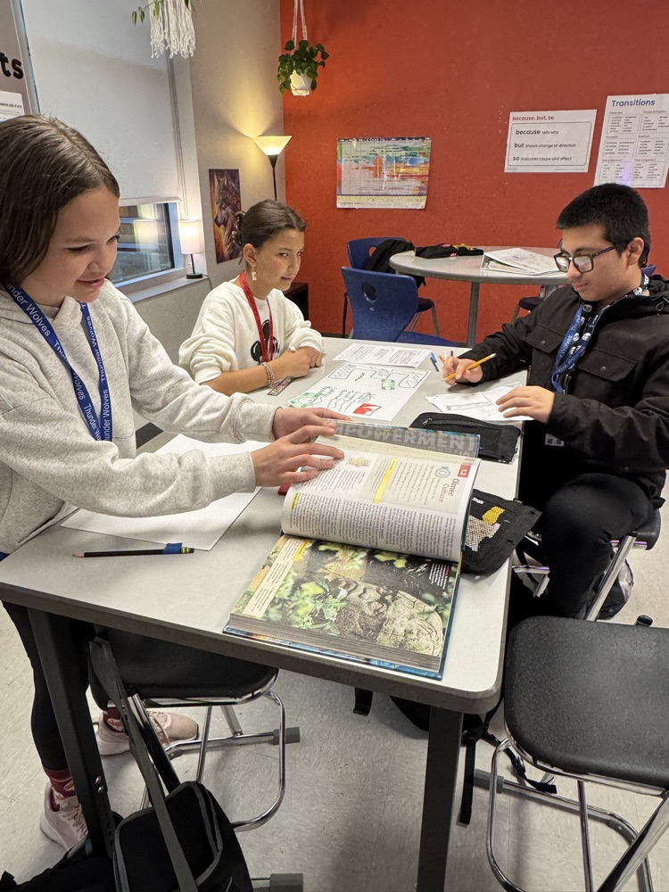 kids working on posters