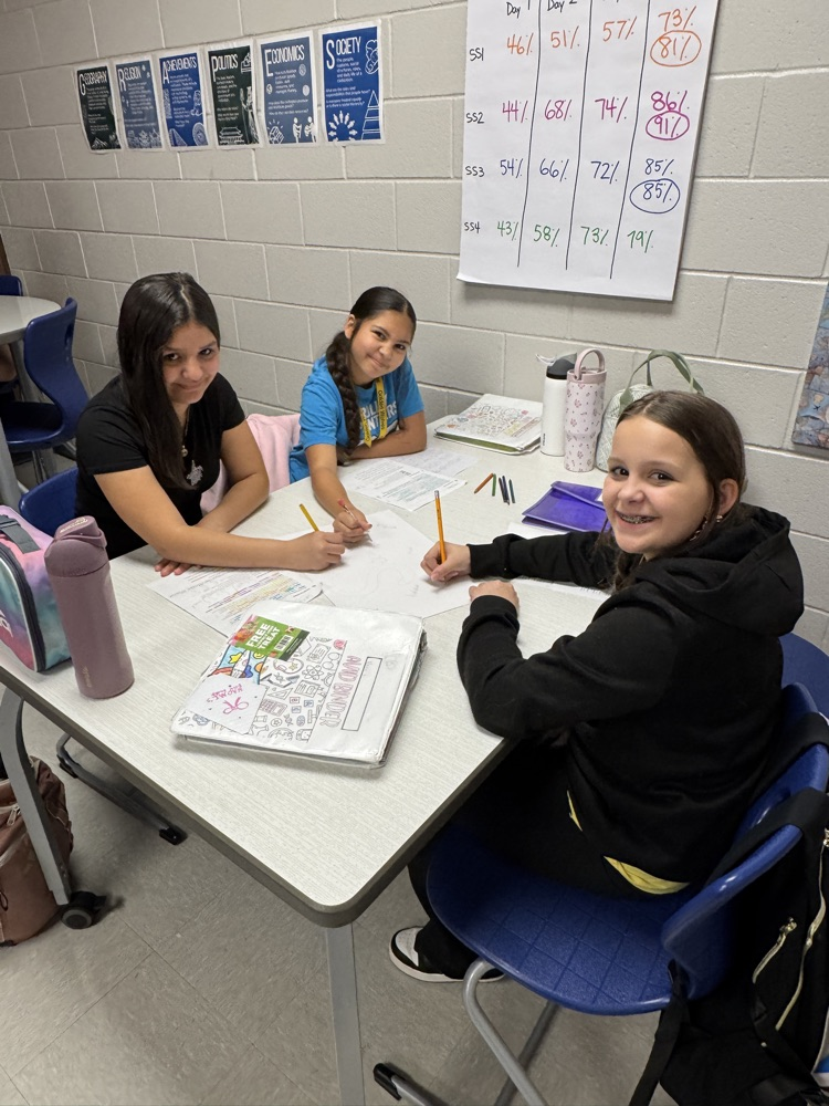 kids working on posters