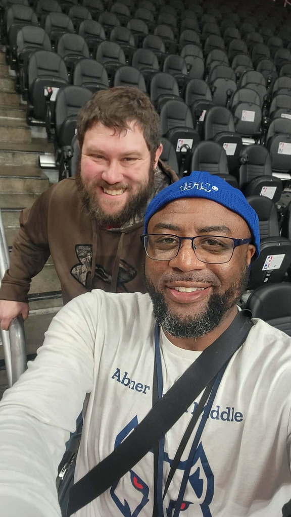 teachers at the basketball game