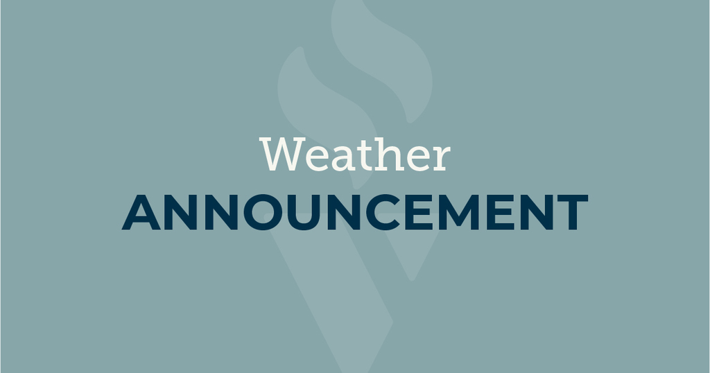 weather announcement graphic