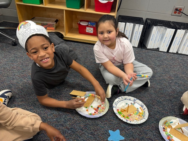 Mrs. Wells’ class made leprechaun traps and rainbows