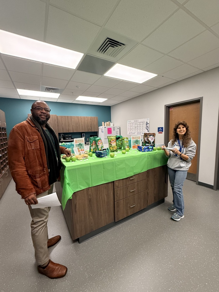 snacks in the mailroom