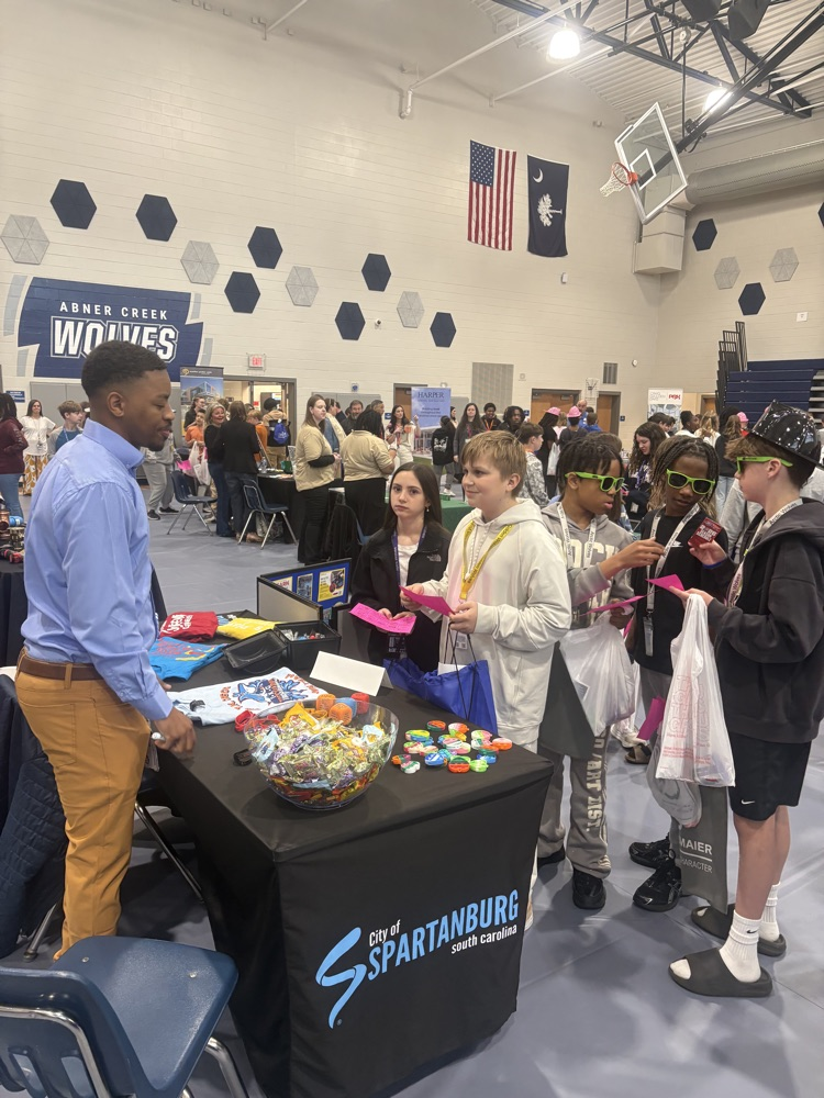 students at career fair