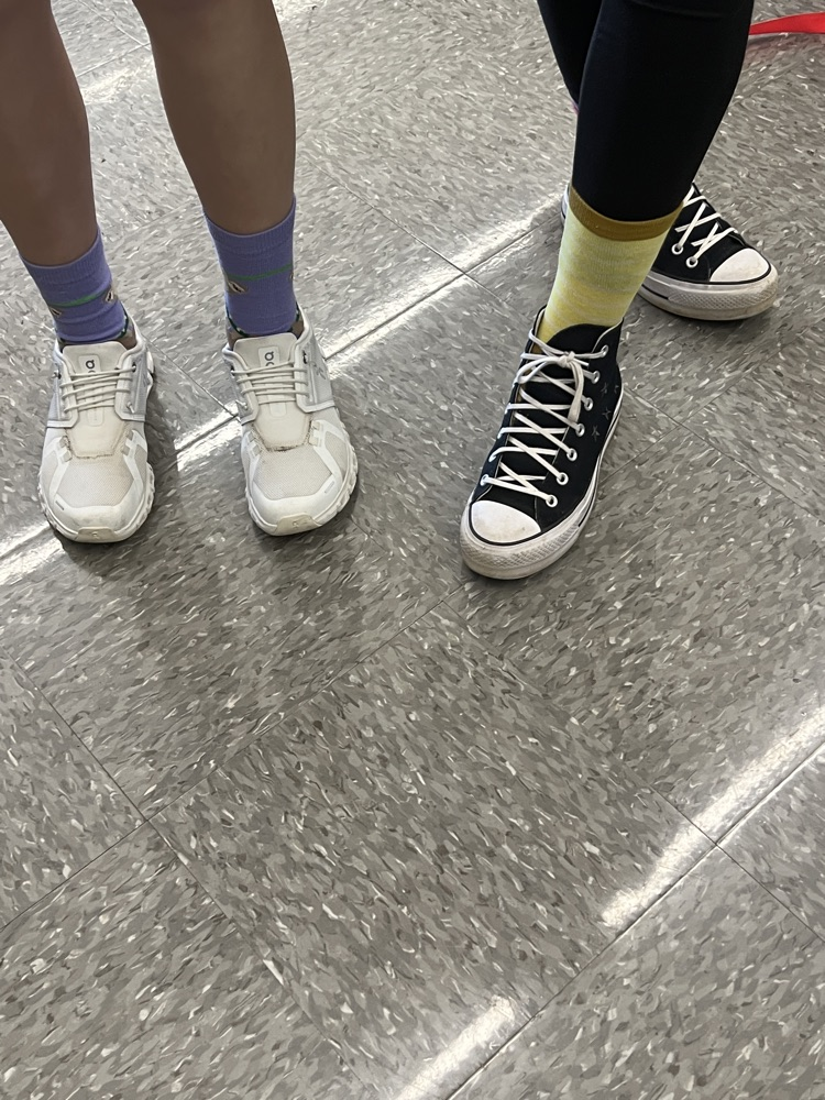 kids with fun socks