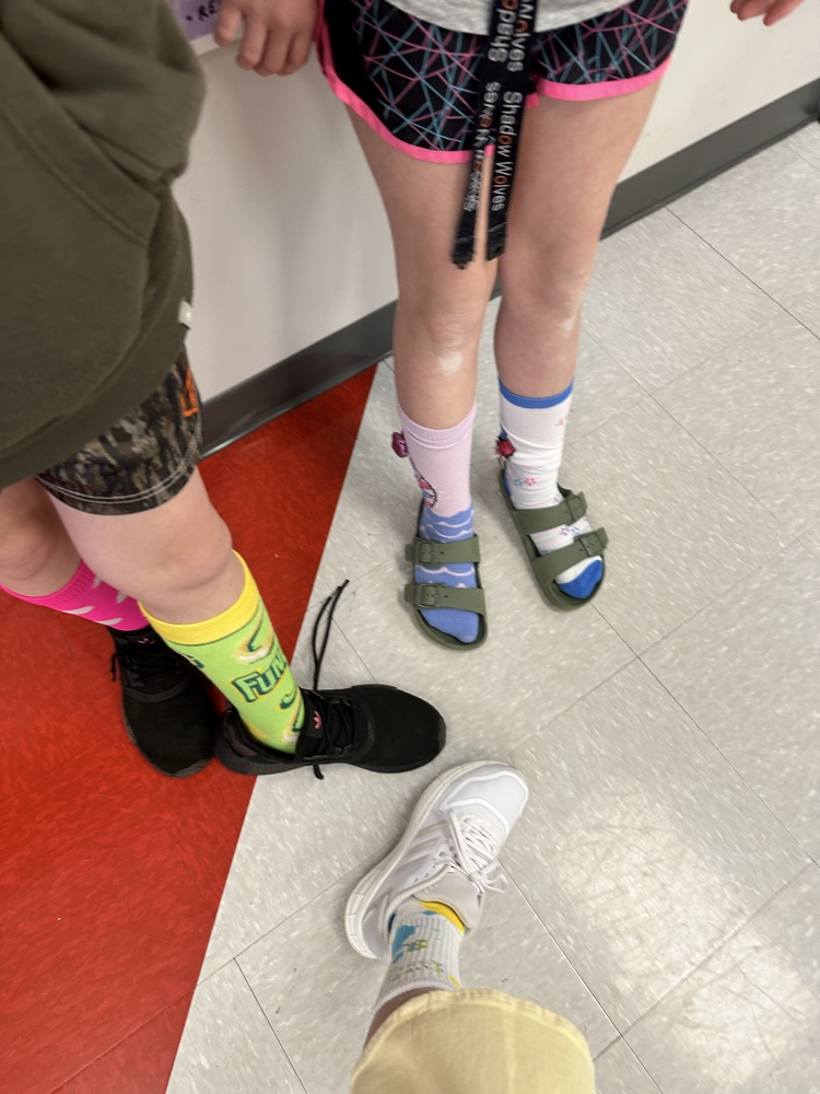 kids with fun socks