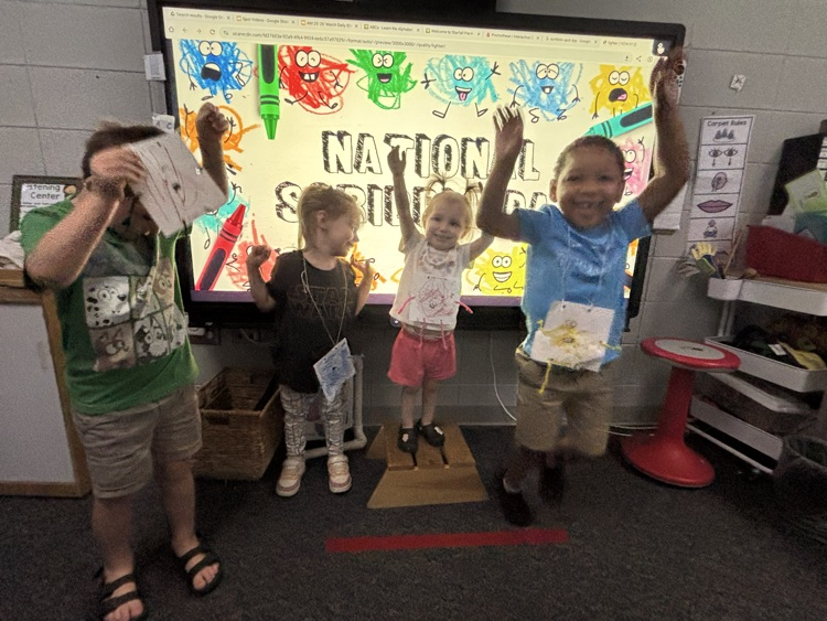 Mrs. Neshan’s students reviewed emotions with Scribble Spot and made their own scribbles for National Scribble Day.