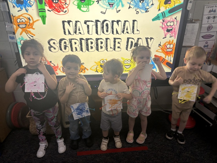 Mrs. Neshan’s students reviewed emotions with Scribble Spot and made their own scribbles for National Scribble Day.