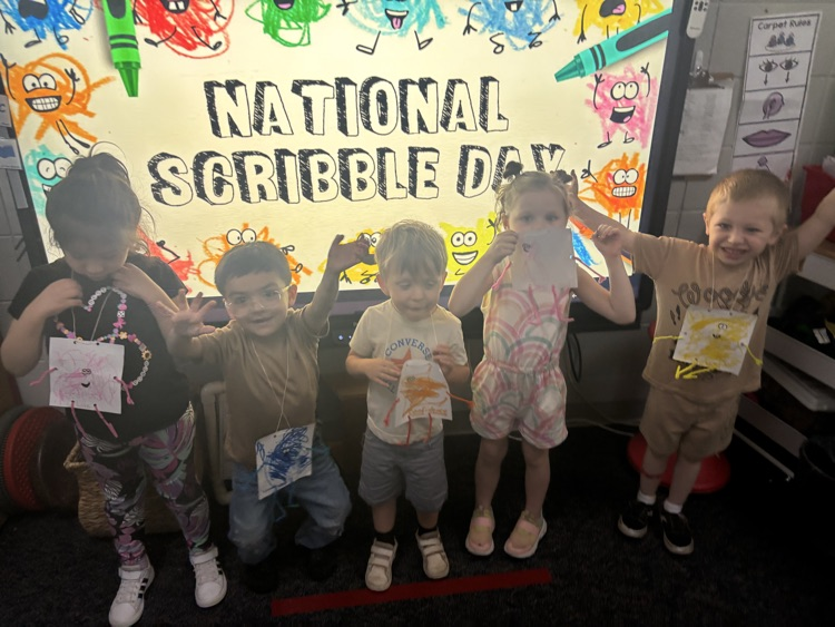Mrs. Neshan’s students reviewed emotions with Scribble Spot and made their own scribbles for National Scribble Day.