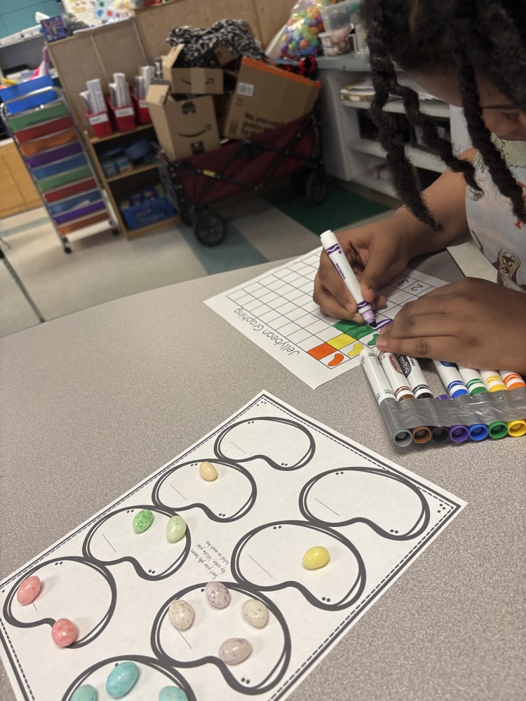 Mrs. Cleveland's students sorted and graphed jelly beans. What a yummy math lesson!