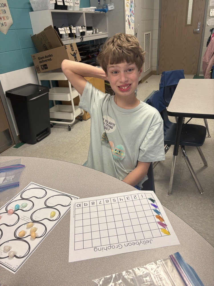 Mrs. Cleveland's students sorted and graphed jelly beans. What a yummy math lesson!