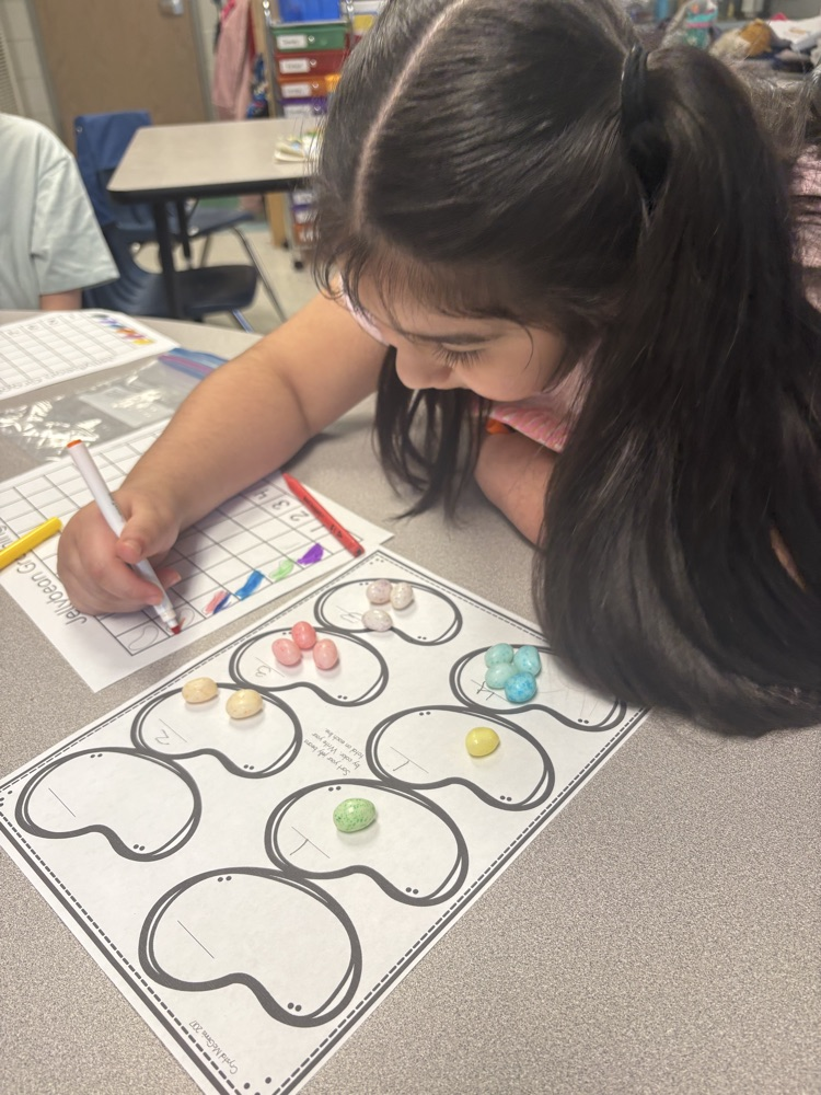Mrs. Cleveland's students sorted and graphed jelly beans. What a yummy math lesson!