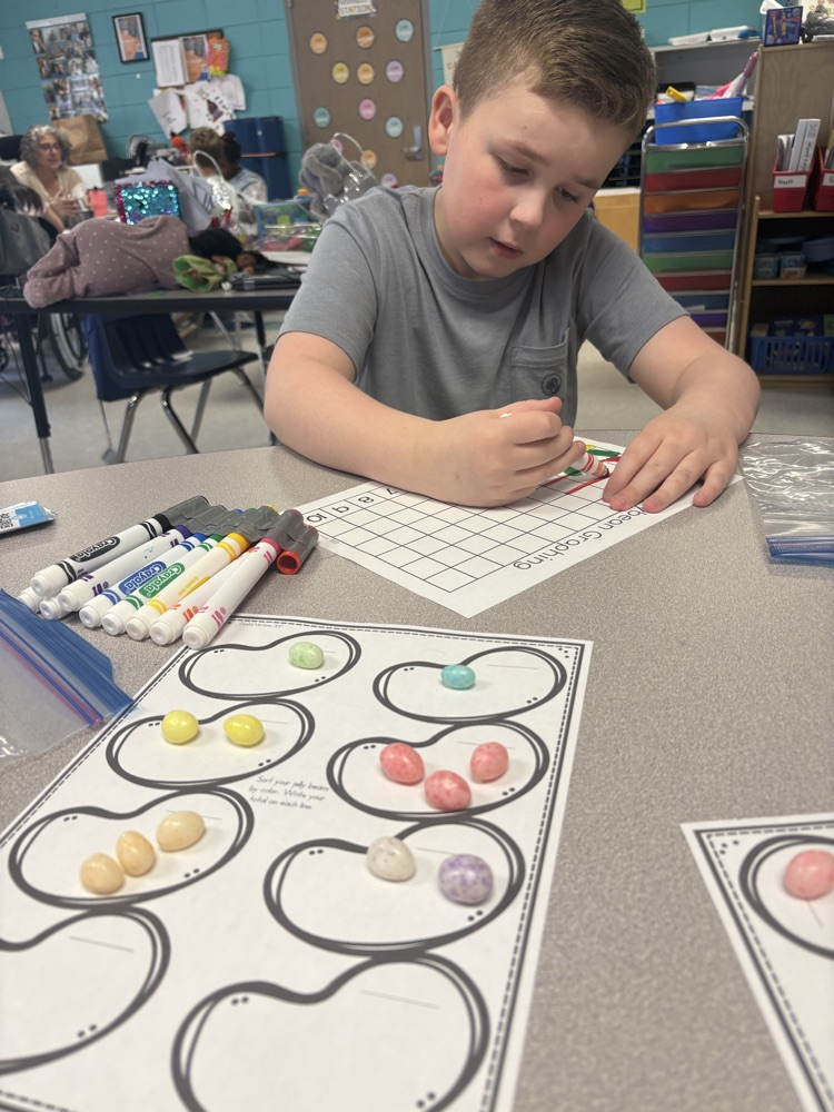 Mrs. Cleveland's students sorted and graphed jelly beans. What a yummy math lesson!