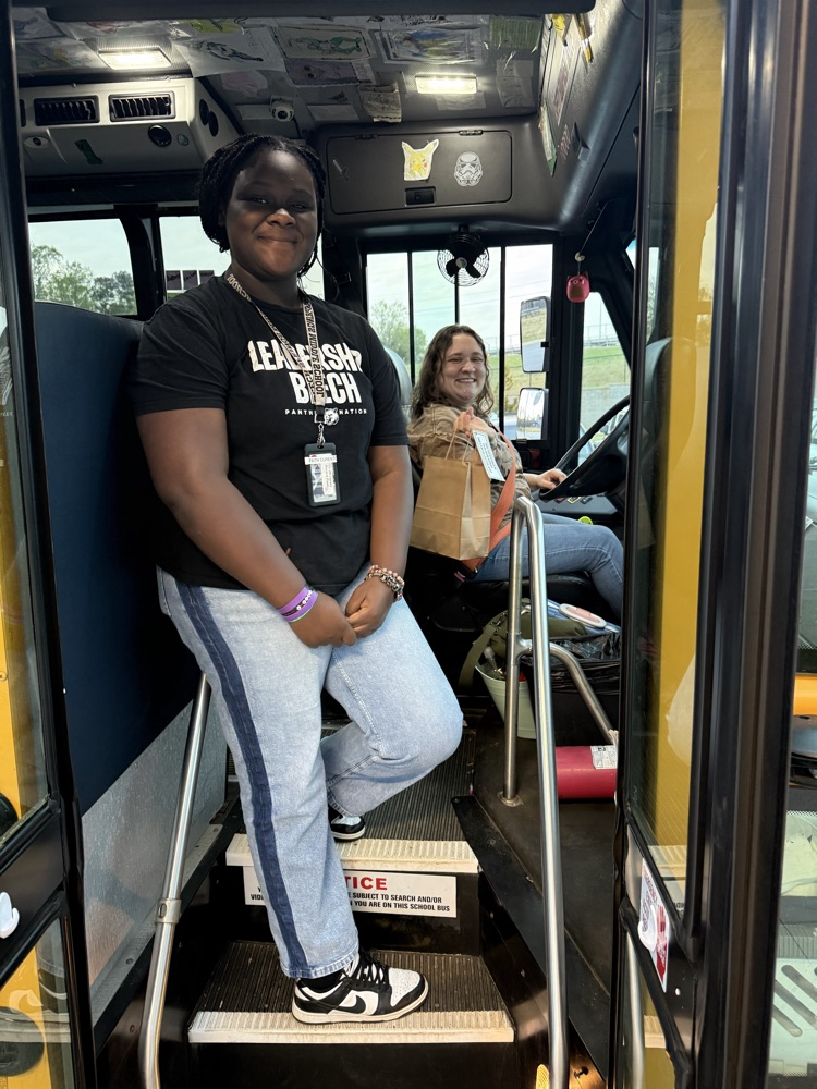 student and bus driver