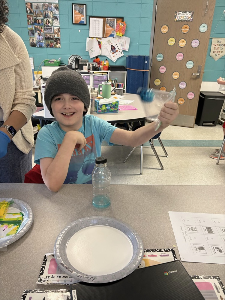 We went step by step on how to dye eggs!!