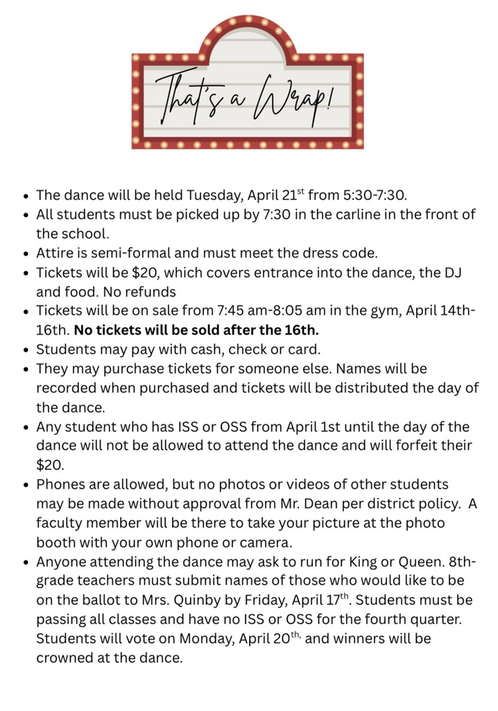 dance information  