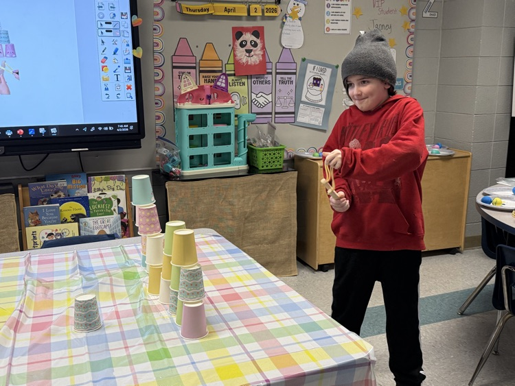 We played some fun Easter games.