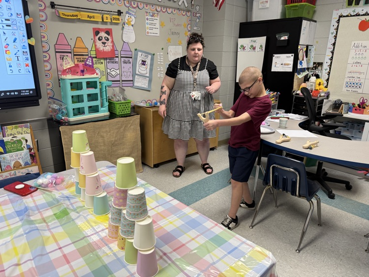 We played some fun Easter games.