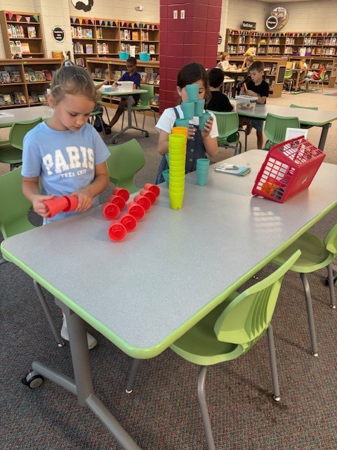 Mrs. Huss' students were problem solving, collaborating, and experimenting in the MakerSpace earlier this week.