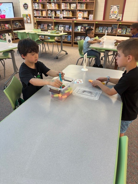 Mrs. Huss' students were problem solving, collaborating, and experimenting in the MakerSpace earlier this week.