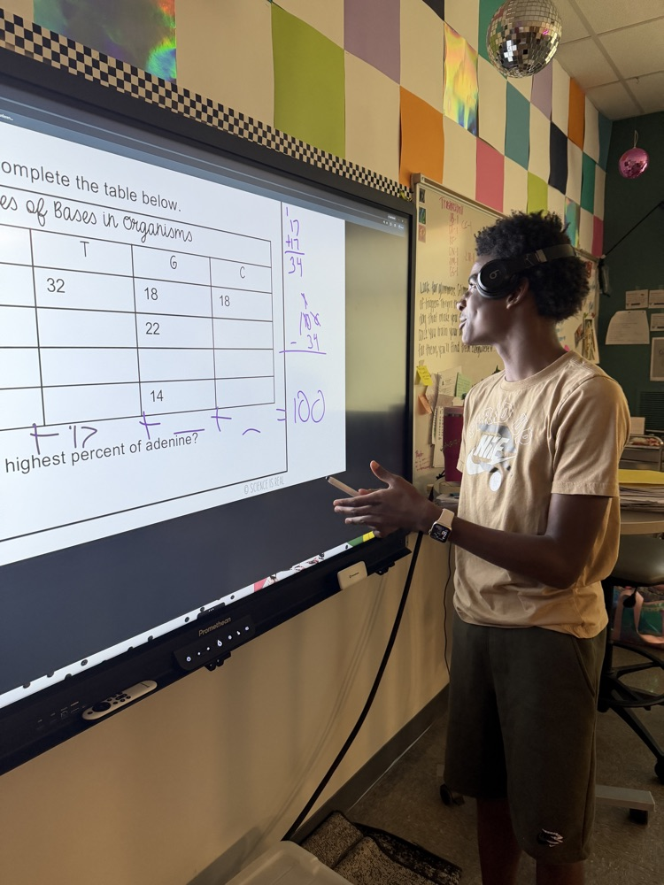 kids solving math on the board  