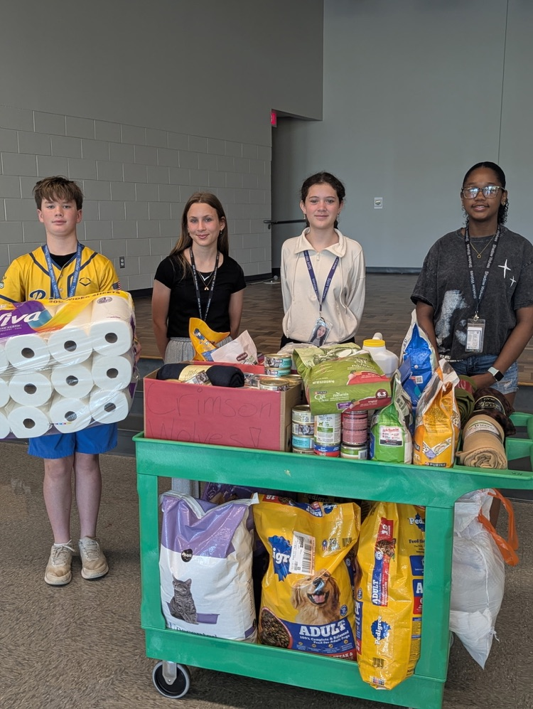 kids with animal supplies 