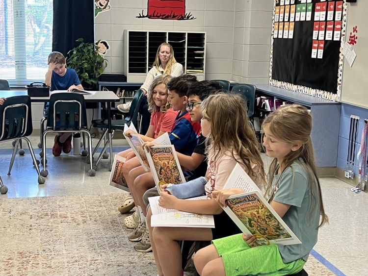 Both classes published a book and had a publishing party last Friday