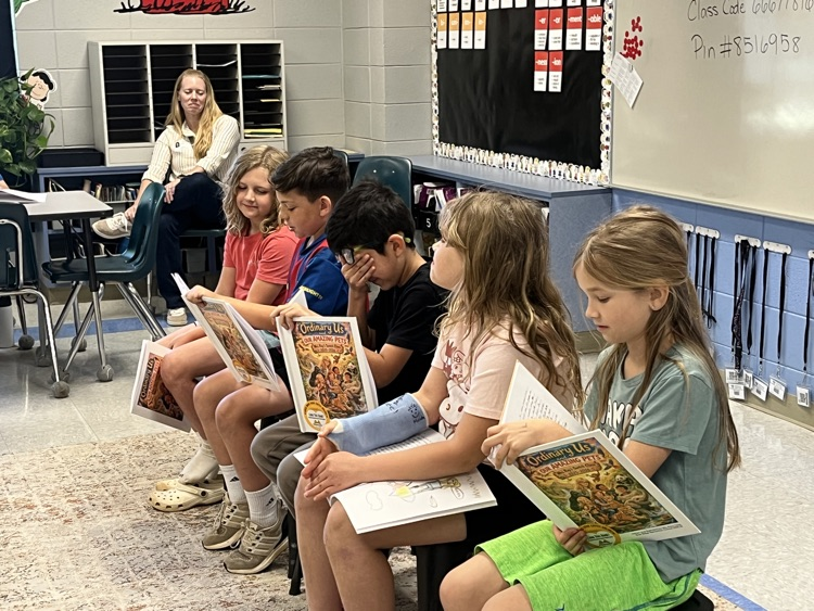 Both classes published a book and had a publishing party last Friday