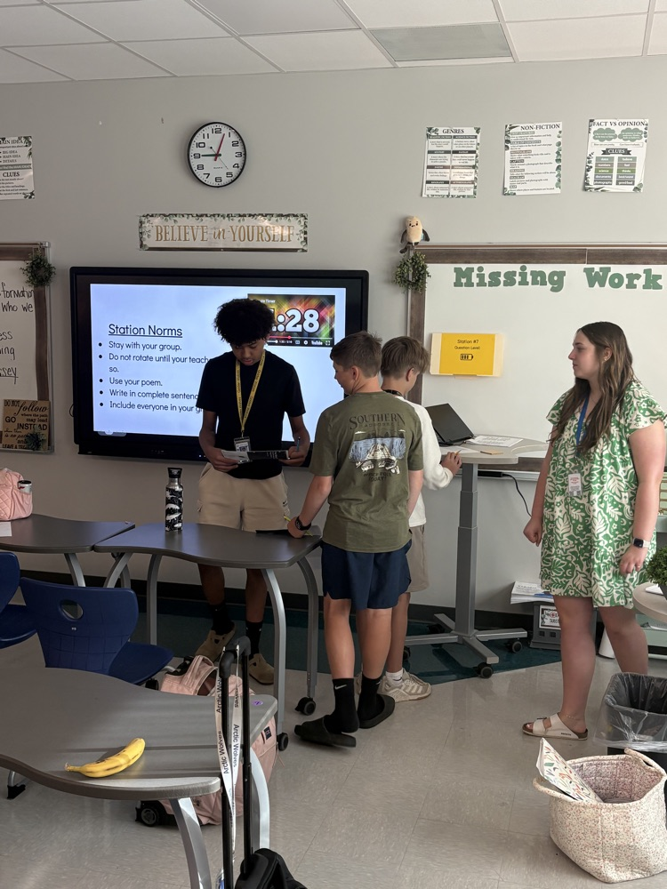 teacher cadet with students