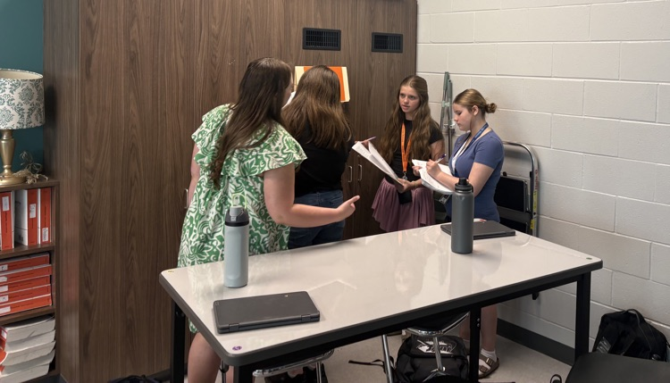teacher cadet with students