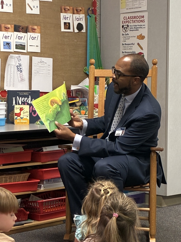 Story time in kindergarten with Dr. Gary!