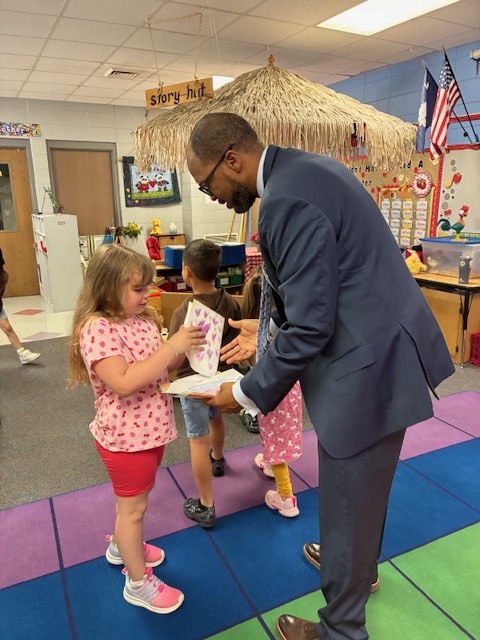 Story time in kindergarten with Dr. Gary!