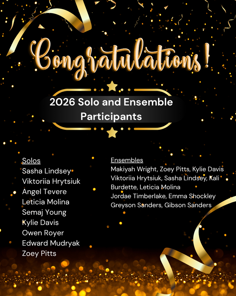 Lists 2026 Solo and Ensemble participants.  This list can be be found in corresponding post.