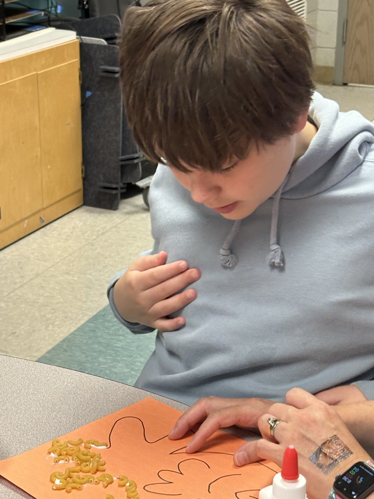 As a break after state testing, Mrs. Cleveland’s students celebrated letter N for their ABC Countdown to summer. N is for noodle art day.