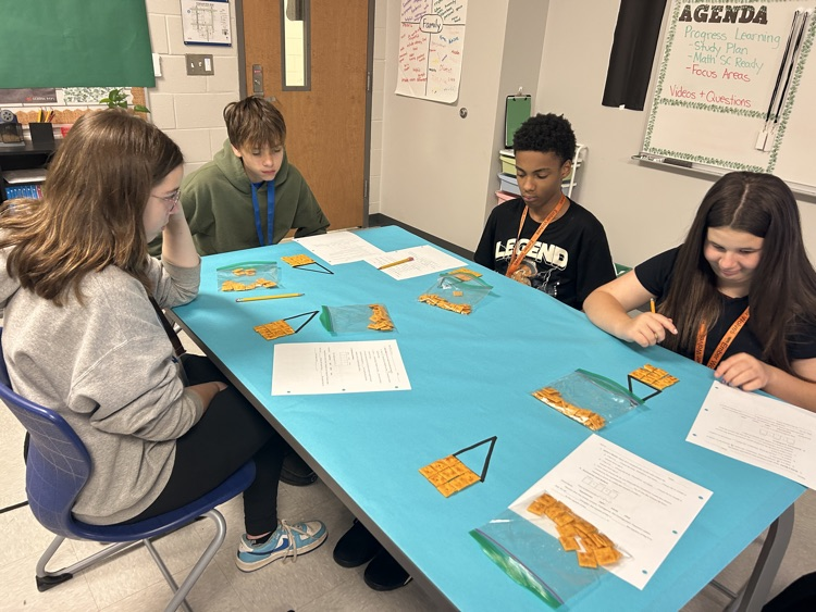 kids doing math with Cheez-It's