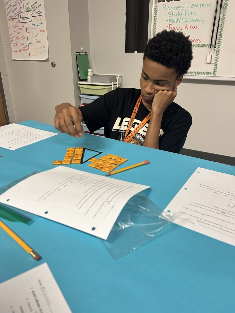 kids doing math with Cheez-It's