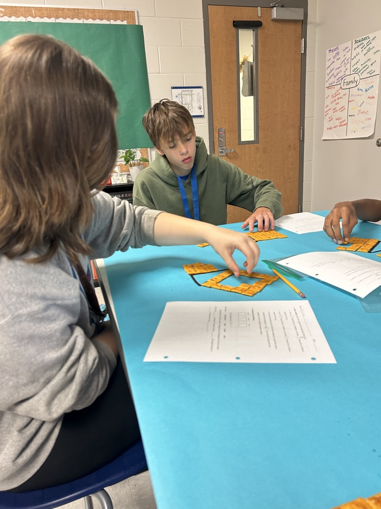 kids doing math with Cheez-It's