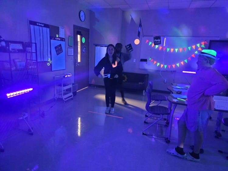 kids in math on glow day