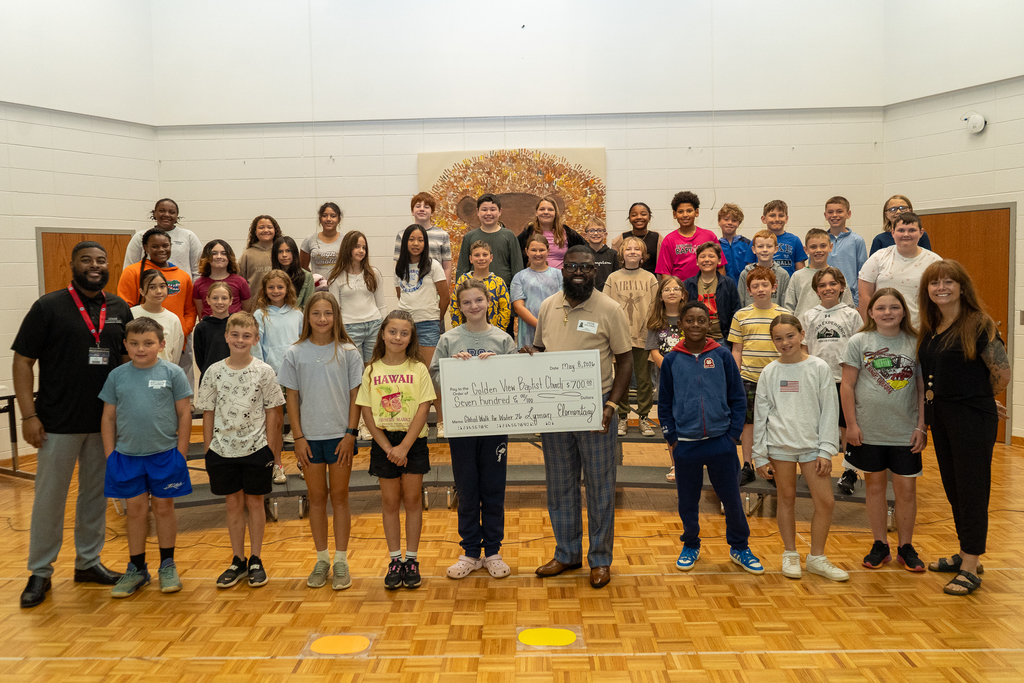 Lyman Elementary Beta Club presents check