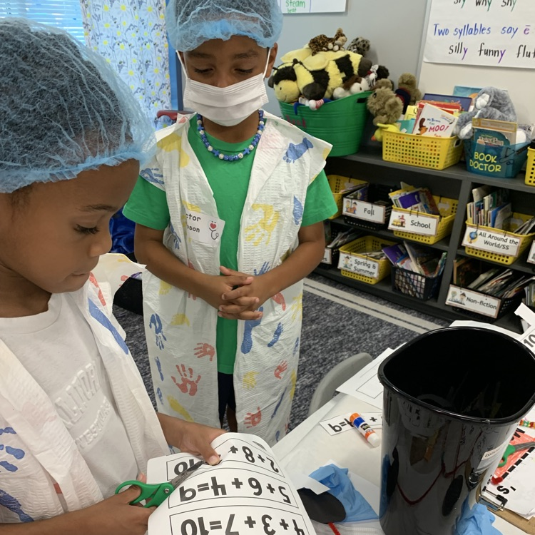students working in classroom