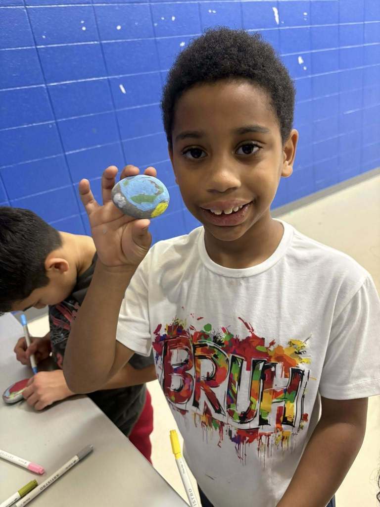 Afterschool rock painting