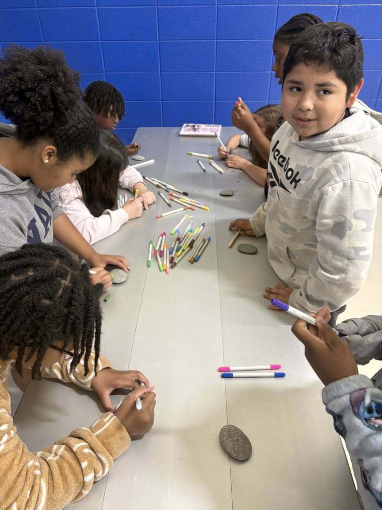 Afterschool rock painting