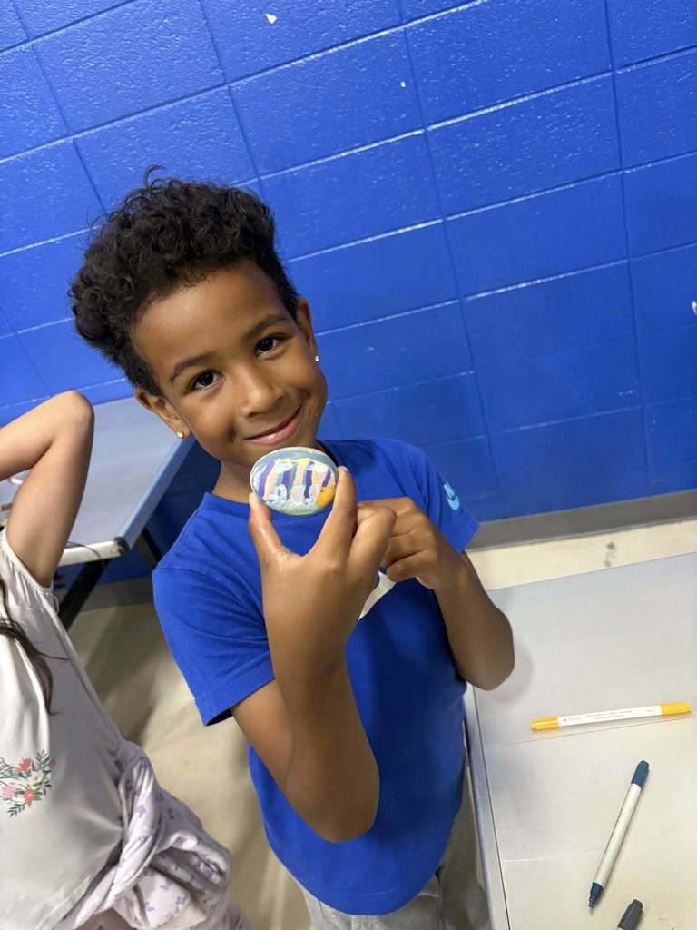 Afterschool rock painting