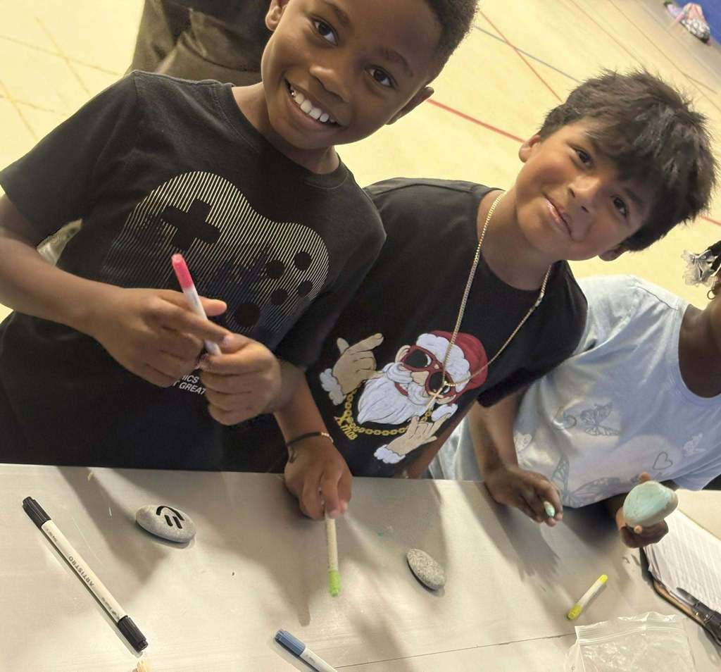 Afterschool rock painting